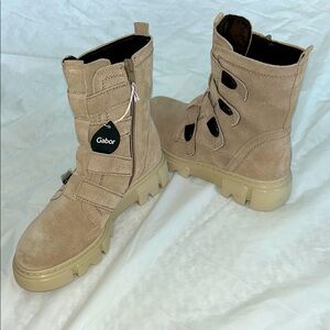 NWT Gabor Women’s Suede Moto Boots 71.731